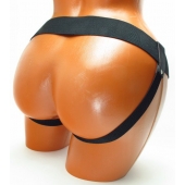 Трусики для страпона коричневого цвета - БДСМ Арсенал - купить с доставкой в Барнауле
