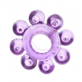 Мягкая фиолетовая гелевая насадка - Toyfa Basic - в Барнауле купить с доставкой