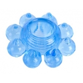 Голубая гелевая насадка-цветок - Toyfa Basic - в Барнауле купить с доставкой