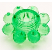 Зеленое эрекционное кольцо-цветок - Toyfa Basic - в Барнауле купить с доставкой