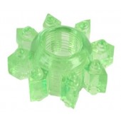 Зеленое эрекционное кольцо-звезда - Toyfa Basic - в Барнауле купить с доставкой