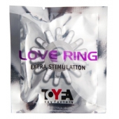 Прозрачное гелевое эрекционное кольцо с шипиками - Toyfa Basic - в Барнауле купить с доставкой