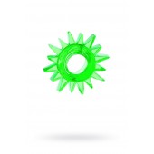 Зеленое эрекционное кольцо-солнце - Toyfa Basic - в Барнауле купить с доставкой