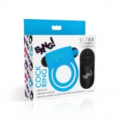 Голубое эрекционное виброкольцо 28X Remote Control Vibrating Cock Ring   Bullet - XR Brands - в Барнауле купить с доставкой