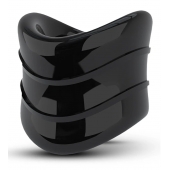 Черное эрекционное кольцо на мошонку Beef Ball Stretcher Snug X Long - Blush Novelties - в Барнауле купить с доставкой