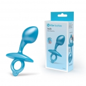 Голубая анальная пробка для массажа простаты Bulb Silicone Prostate Plug - 10,7 см. - b-Vibe - в Барнауле купить с доставкой
