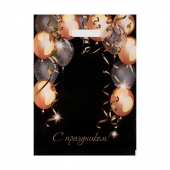 Пакет с вырубной ручкой и принтом в виде шариков (30х40 см) - Сима-Ленд - купить с доставкой в Барнауле