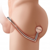 Кольцо на пенис с анальным стимулятором Stainless Steel Anal Hook   Cock Ring - BlueLine - в Барнауле купить с доставкой