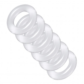 Комплект из 6 прозрачных эрекционных колец Ring Master Custom Ball Stretcher Kit - XR Brands - в Барнауле купить с доставкой