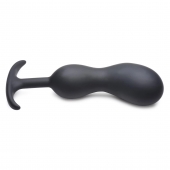 Черный массажер простаты с утяжелителями Premium Silicone Weighted Prostate Plug XL - 20,8 см. - XR Brands - в Барнауле купить с доставкой