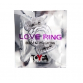 Прозрачное виброкольцо с двумя вибропульками - Toyfa Basic - в Барнауле купить с доставкой