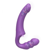 Фиолетовый безремневой страпон Straples Strap-On Dildo - Erokay - купить с доставкой в Барнауле