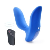 Синий вибромассажер простаты 3,5’’ Remote Control Curve P-spot Massager - 12 см. - Erokay - в Барнауле купить с доставкой
