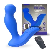 Синий вибромассажер простаты 3,5’’ Remote Control P-spot Massager - 12,5 см. - Erokay - в Барнауле купить с доставкой