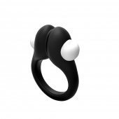 Черное эрекционное кольцо Zippy Vibrating Ring With Bullet - Adrien Lastic - в Барнауле купить с доставкой