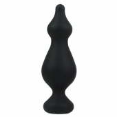 Черная анальная втулка Amuse L - 13,8 см. - Adrien Lastic