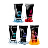 Набор из 5 лубрикантов JUJU (увлажняющий, Hot+, Long, Anal, малина) - JuJu - купить с доставкой в Барнауле