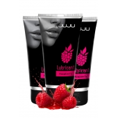 Набор из 3 съедобных лубрикантов JUJU со вкусом малины - JuJu - купить с доставкой в Барнауле