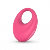Розовое интерактивное эрекционное виброкольцо Leo - Easy toys - в Барнауле купить с доставкой