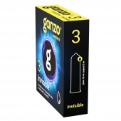 Супертонкие презервативы Ganzo Invisible - 3 шт. - Ganzo - купить с доставкой в Барнауле