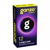 Презервативы с анестетиком для продления удовольствия Ganzo Long Love - 12 шт. - Ganzo - купить с доставкой в Барнауле