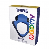 Синее эрекционное кольцо Wooomy Tribeс с вибрацией - Adrien Lastic - в Барнауле купить с доставкой