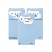 Набор из 3 упаковок ультратонких презервативов Pleasure Lab (по 12 шт.) - Pleasure Lab - купить с доставкой в Барнауле