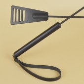 Черный кожаный стек «Сириус» - 60 см. - Sitabella - купить с доставкой в Барнауле