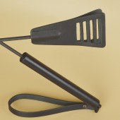 Черный кожаный стек «Сириус» - 60 см. - Sitabella - купить с доставкой в Барнауле