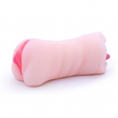 Телесный двусторонний мастурбатор - вагина и ротик - Boys of Toys - в Барнауле купить с доставкой Телесный двусторонний мастурбатор - вагина и ротик - Boys of Toys - в Барнауле купить с доставкой