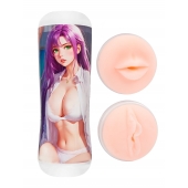 Двусторонний мастурбатор аниме - ротик и вагина - Tokyo Style - в Барнауле купить с доставкой Двусторонний мастурбатор аниме - ротик и вагина - Tokyo Style - в Барнауле купить с доставкой