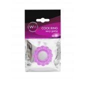 Лиловое эрекционное кольцо с 2 рядами стимулирующих шариков - Erowoman-Eroman - в Барнауле купить с доставкой