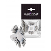 Эластичное эрекционное кольцо с черными «ресничками» - Sextaz - в Барнауле купить с доставкой