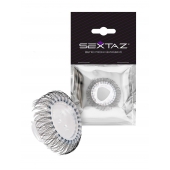 Эластичное эрекционное кольцо с длинными черными «ресничками» - Sextaz - в Барнауле купить с доставкой