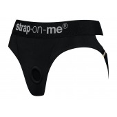 Черные трусики для насадок Heroine Lingerie Harness - size XL - Strap-on-me - купить с доставкой в Барнауле