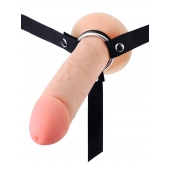 Мужской полый страпон на регулируемых ремешках - 22 см. - Sex Expert - купить с доставкой в Барнауле