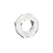 Прозрачное эрекционное кольцо в форме гайки - Sex Expert - в Барнауле купить с доставкой