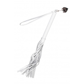 Белая кожаная плеть - 50 см. - Pecado - купить с доставкой в Барнауле