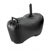Черное надувное кресло с платформой для фиксации дилдо Body Dock Inflatable Love Seat - Pipedream - купить с доставкой в Барнауле