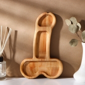 Деревянное блюдо для подачи в форме члена (25 х 16,5 х 1,7 см) - Сима-Ленд - купить с доставкой в Барнауле