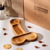 Деревянное блюдо для подачи в форме члена (25 х 16,5 х 1,7 см) - Сима-Ленд - купить с доставкой в Барнауле