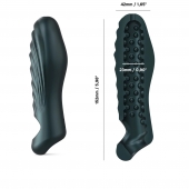 Серая силиконовая насадка на пенис с подхватом Manwan Ryzer - Manwan - в Барнауле купить с доставкой