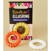 Цветное рельефное эрекционное кольцо Ellasring - Sitabella - в Барнауле купить с доставкой