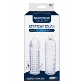 Набор из 2 прозрачных насадок на член Seductive Tickler Sleeves Set - NMC - в Барнауле купить с доставкой