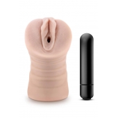 Телесный мастурбатор-вагина Ayumi с вибрацией - Blush Novelties - в Барнауле купить с доставкой