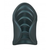 Серый сквозной мастурбатор с вибрацией Manwan Starter - Manwan - в Барнауле купить с доставкой