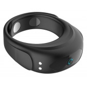 Черное эрекционное виброкольцо на ремешках - Boys of Toys - в Барнауле купить с доставкой