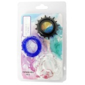 Набор из 3 эрекционных колец разного цвета и рельефа - Boys of Toys - в Барнауле купить с доставкой