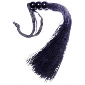 Черная силиконовая плетка - 25,4 см. - Boys of Toys - купить с доставкой в Барнауле