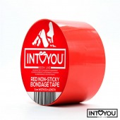 Красный скотч для фиксации Non-Sticky Bondage Tape - 15 м. - Intoyou - купить с доставкой в Барнауле